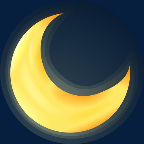 卡通 唯美 月亮