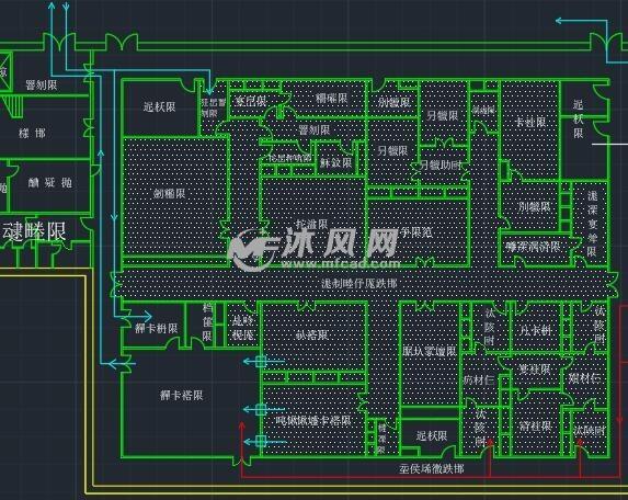 制药车间生产平面图