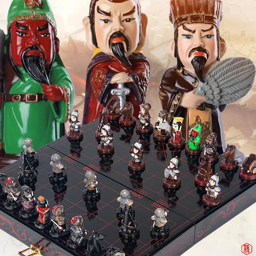 三国人物象棋创意中国风特色礼品商务礼品实用送客户高档工艺品