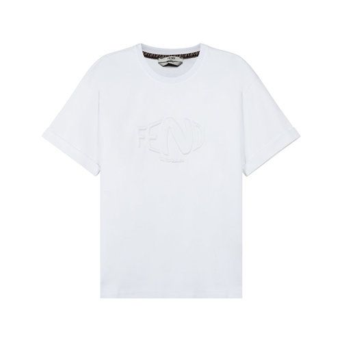 fendi/芬迪 2021款 女士短袖t恤 女士棉质圆领短袖t恤