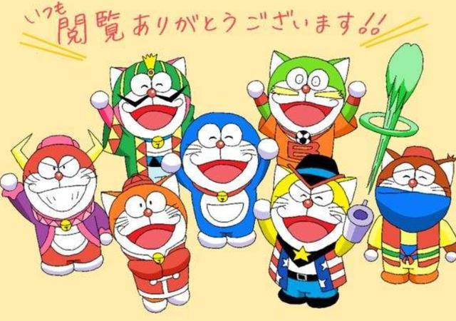 哆啦a梦,哆啦七小子,猫,机器人,藤子.f.不二雄
