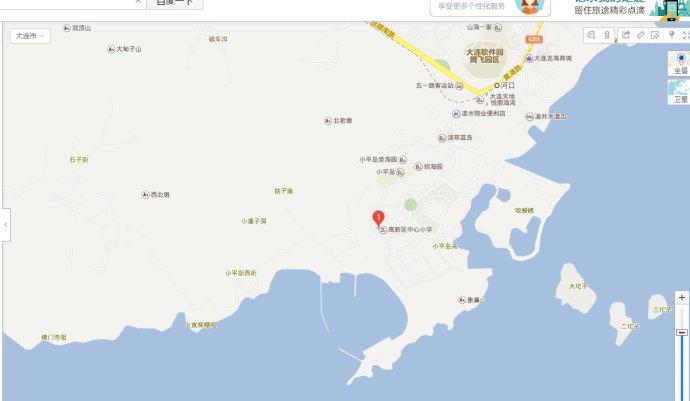 大连 小平岛 网上地图
