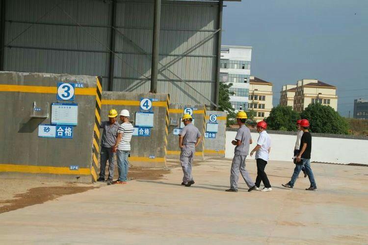 拌合站料仓标化