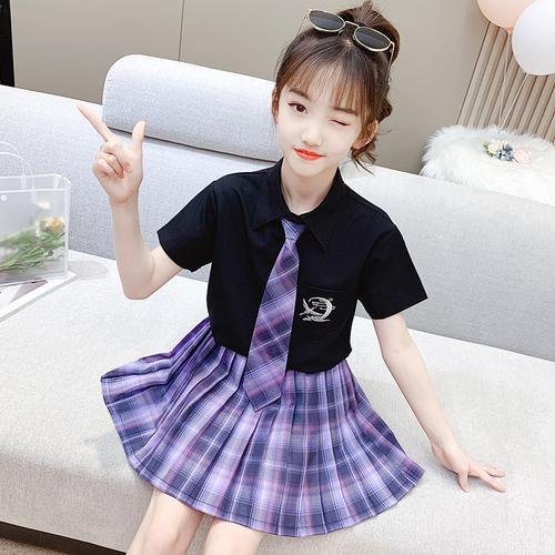 儿童jk制服女童装夏装10岁幼儿园班服水手服日系小学生jk套装全套
