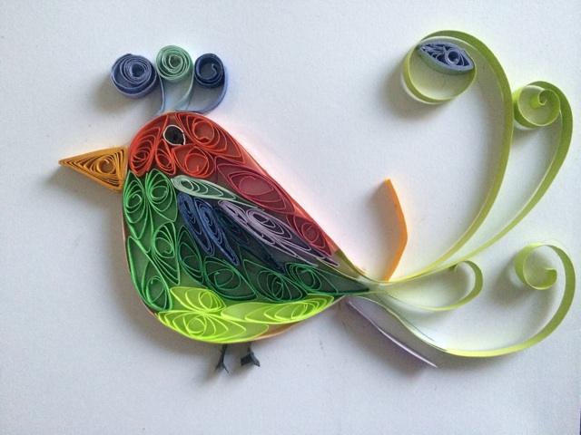 教你用衍纸制作可爱漂亮的小鸟 有趣的衍纸手工