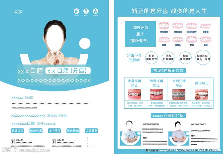 正畸宣传单设计图__广告设计_广告设计_设计图库_昵图网nipic.com