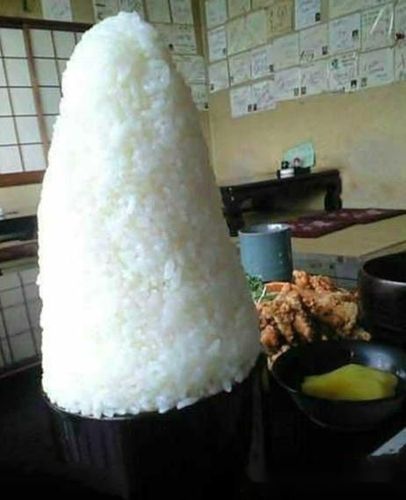 搞笑幽默笑话图精选:为了减肥,每顿只吃一碗饭