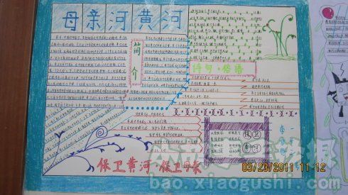 湘江母亲河故事手抄报 保护母亲河手抄报