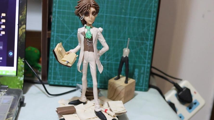 4天软陶自制第五人格重逢之时小说家奥尔菲斯手办