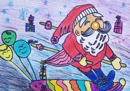 幼儿园圣诞节儿童画图片大全集