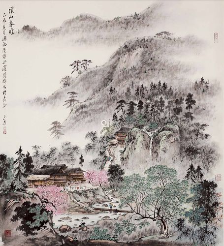 高延芳 溪山春晓