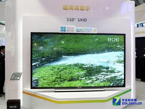 京东方展示110吋uhd面板