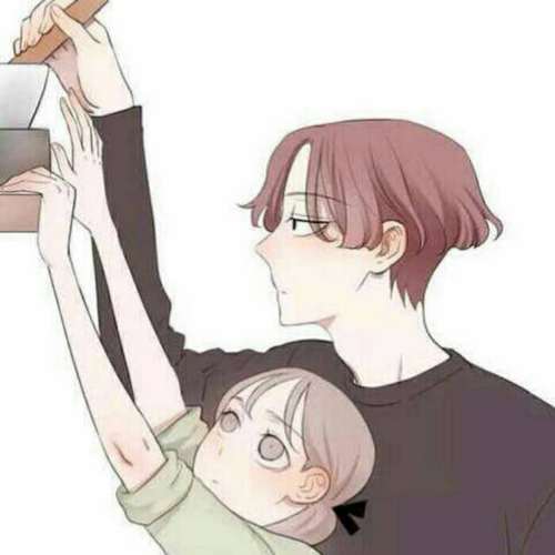 超唯美的二次元卡通情侣头像,青丝已换满白发,谁知此生几回眸?