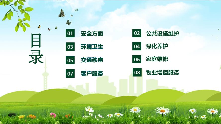 小区物业公司服务品质提升方案培训讲座课件ppt模板