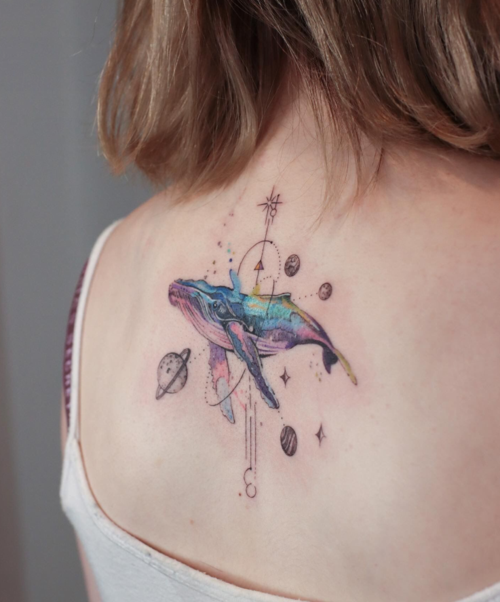 最新男女鲸鱼纹身图案大全鲸鱼纹身象征着什么23