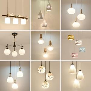 装饰客厅吊灯家用过道长方形酒吧简欧简约现代挂灯小吊灯店铺2019