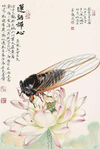 陈大鹏画蝉 丨中国画蝉第一人,涉笔成趣,跃然纸上.