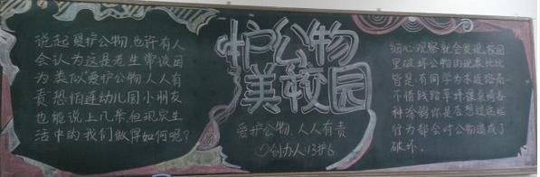 爱护公物黑板报素材_好看的爱护公务黑板报素材