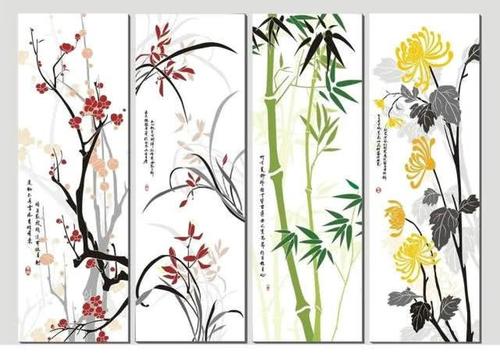 明代黄凤池辑有《梅竹兰菊四谱》,从此,梅兰竹菊被称为"四君".