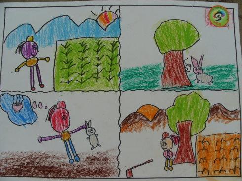 有趣的成语故事4联连环画手抄报 成语故事手抄报