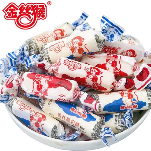 金丝猴奶糖经典零食糖果布丁结婚婚庆喜糖童年年货食品500g散装多口味