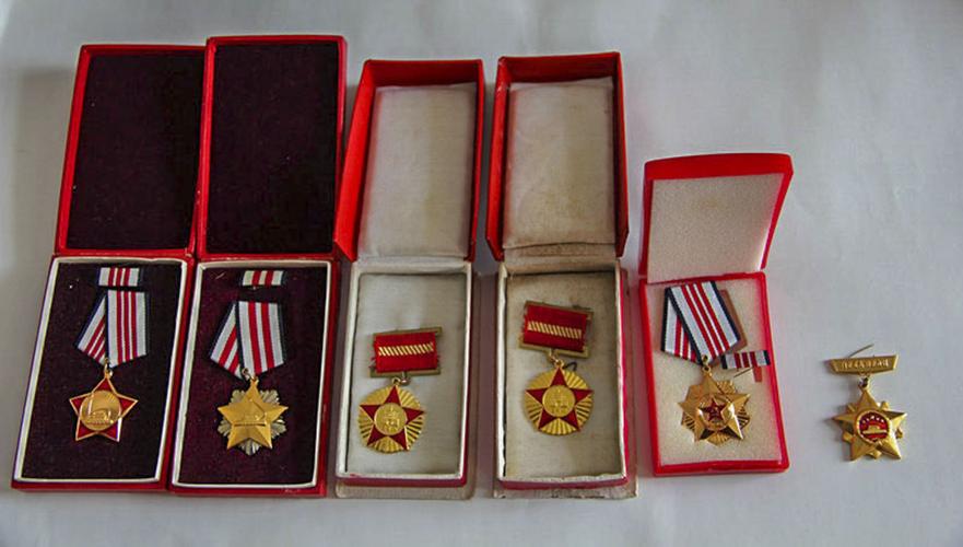 在部队的立功奖章.