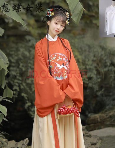 想蝶 明制圆领汉服女原创秋冬套原创白菜仙气学生古装