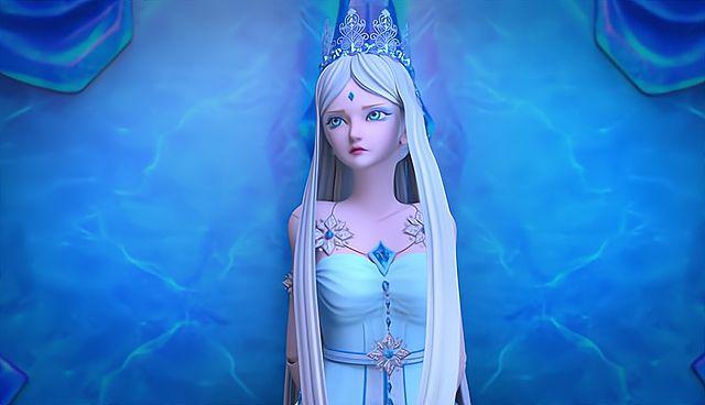 叶罗丽冰公主的整体形象已经升级胸前的大宝石比较夺人眼球