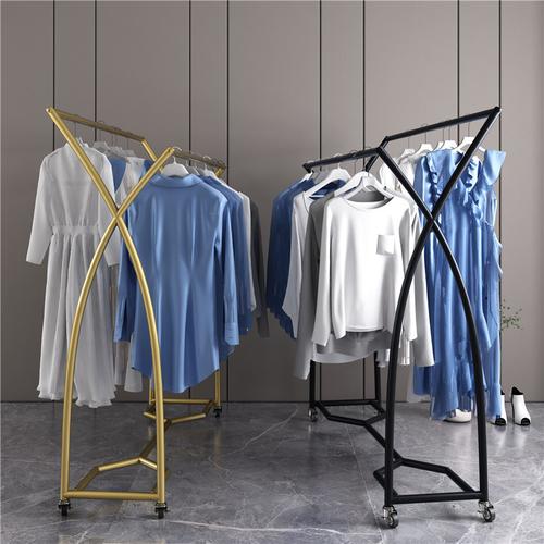 服装店展示架落地式双排中岛-价格-怎么样-图片