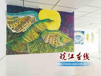 学生墙绘作品 图片来源:皖江在线