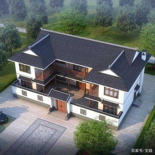 农村自建新中式四合院,这样建别有一番韵味,有效果图