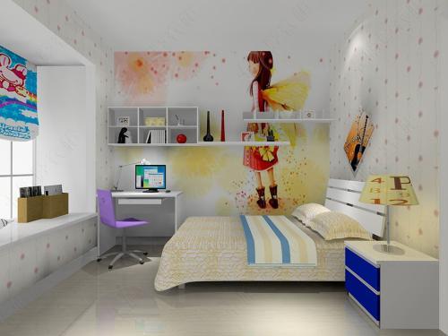 女孩卧室简笔画