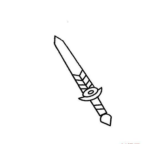 兵器短剑简笔画法44