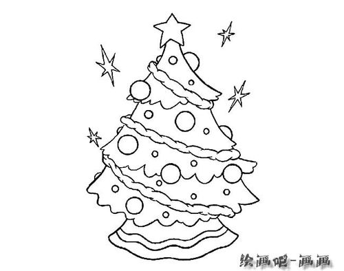 圣诞树简笔画图片