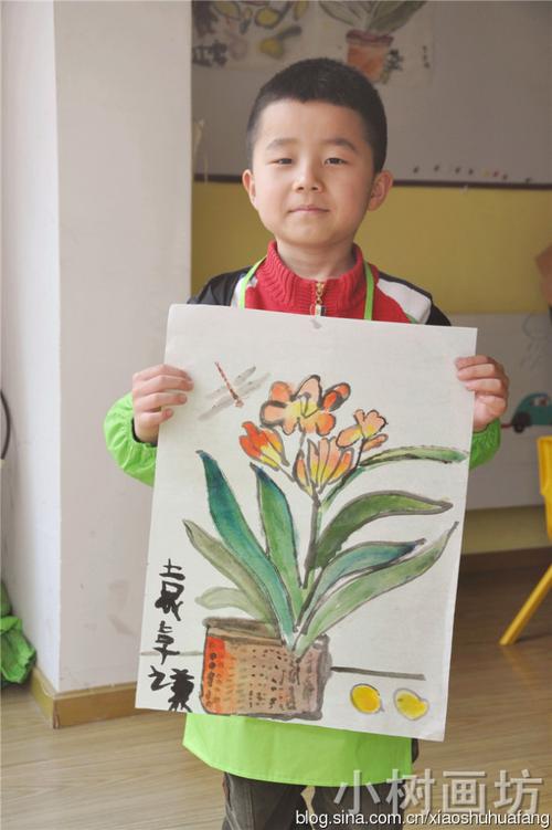 2013-4-19/20/21大班《君子兰·水墨写生》优秀作品点评