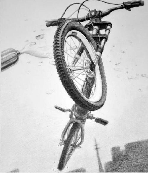 自行车素描图集