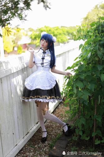 女装大佬化身旗袍小可爱,《lovelive》津岛善子cos