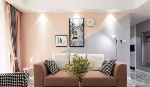 109㎡灰粉北欧风格装修,年轻人就喜欢这样有活力的设计