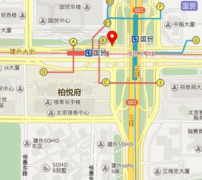 去sohu出国贸哪个地铁口