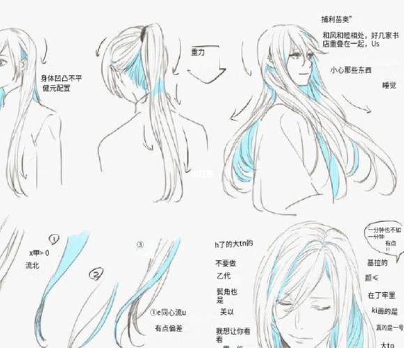 n种二次元动漫系男生发型绘制画法