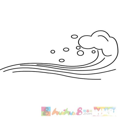 浪花的简笔画图片大全