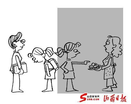 关于文明校园的简笔画