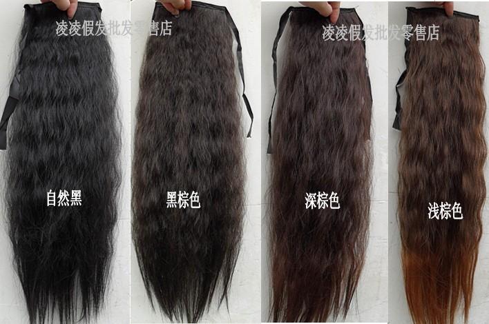 品牌:公主李 假发单品:玉米马尾001 颜色分类:黑棕色浅棕色深棕色
