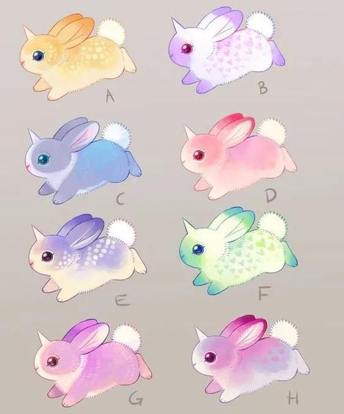 绘画素材多彩可爱的小动物素材参考卡哇伊