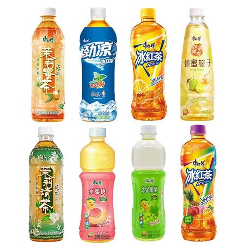康师傅饮料冰红茶500ml9瓶茉莉清茶蜂蜜柚子茉莉蜜茶水蜜桃味水晶葡萄
