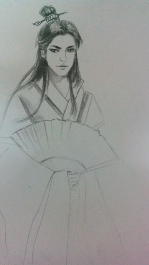 铅笔古风背影图片大全