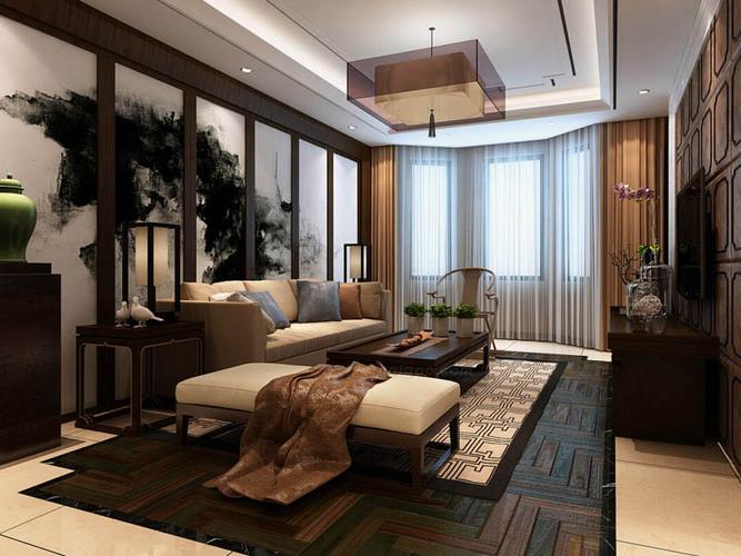 115平新中式风格装修样板间 / 新中式 / 115平