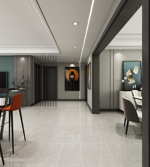 现代轻奢风格装修效果图-家装案例-无忧无虑家装网