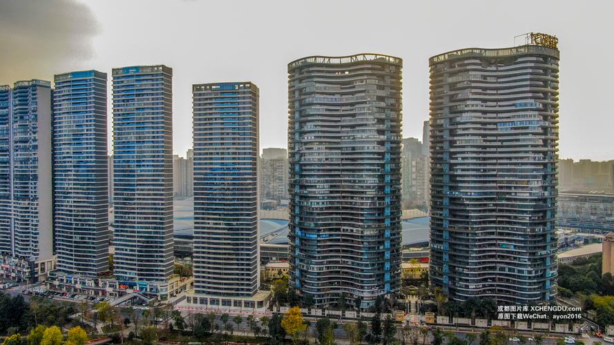 成都龙湖世纪峰景高清航拍照片下载