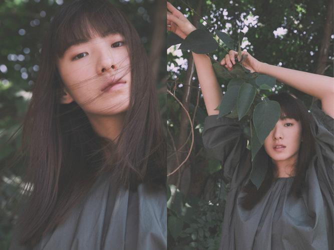 高睿菲儿夏日写真曝光 竹林清幽展日系少女感
